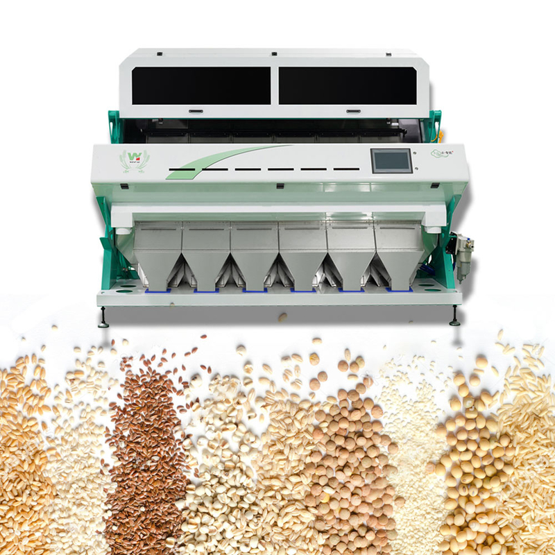 Máquina multifuncional de Selctor del clasificador del color del grano del arroz de 6 canales inclinados que clasifica para los cereales del arroz
