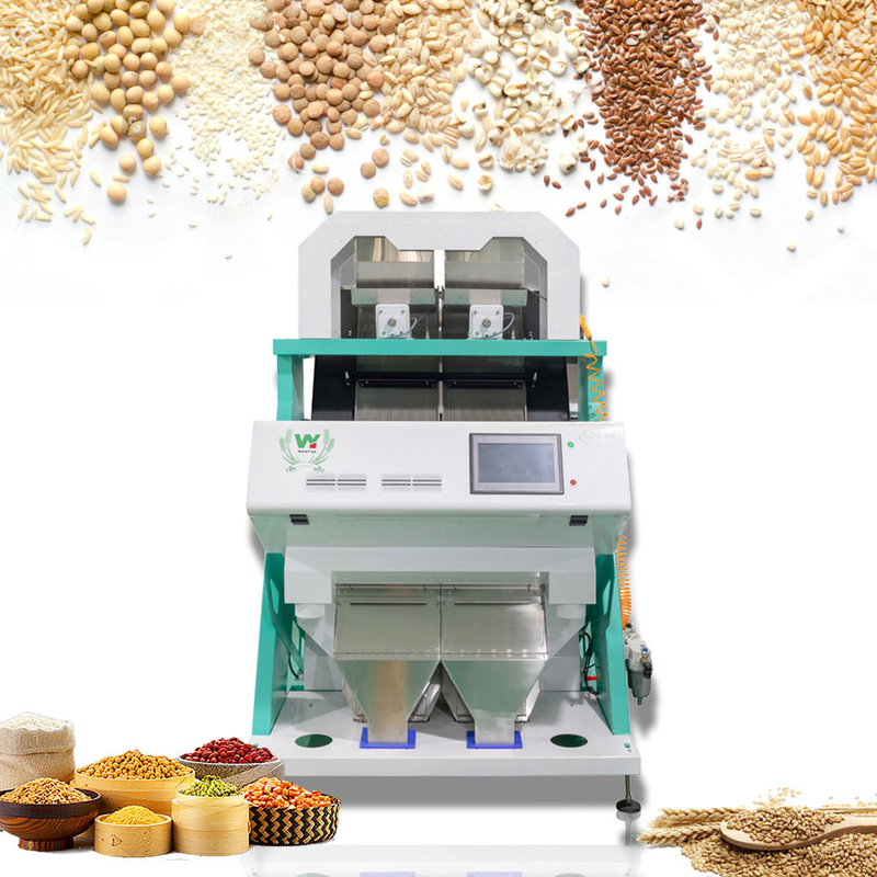 El arroz del grano siembra la máquina de cristal del clasificador del color del plástico del té