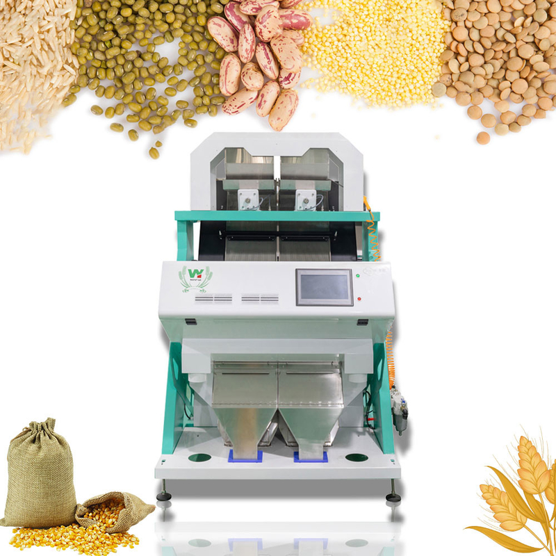 El arroz del grano siembra la máquina de cristal del clasificador del color del plástico del té