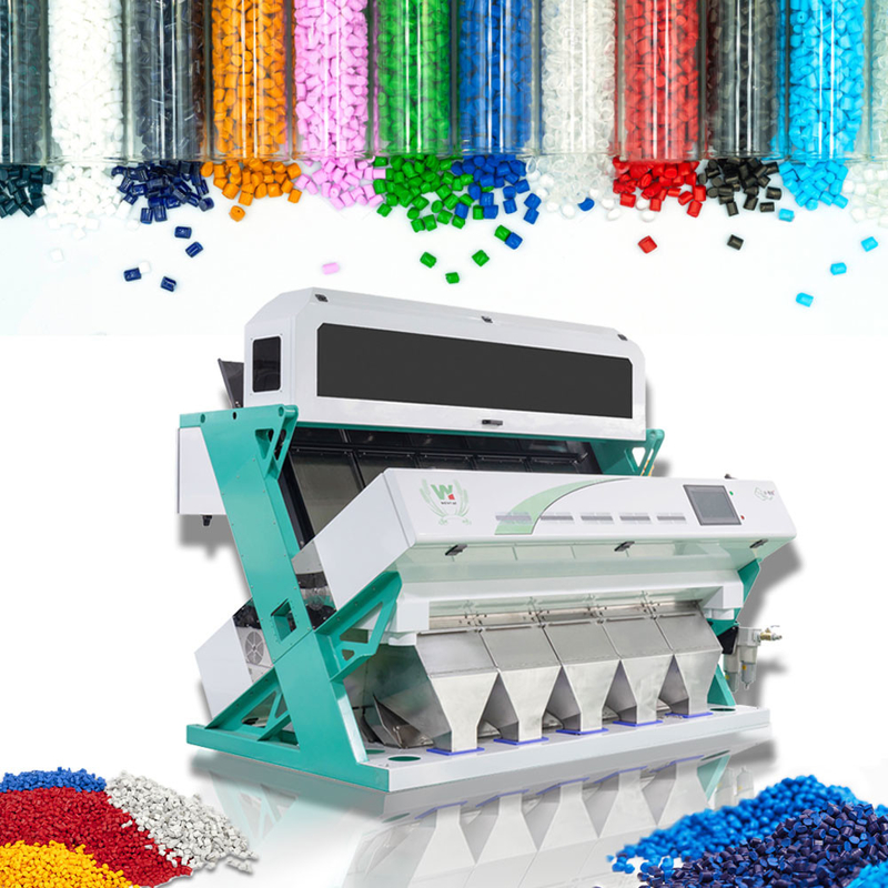 Los gránulos plásticos del Ldpe del HDPE del animal doméstico del Pvc de los Pp del PE colorean la clasificadora del color del clasificador para las escamas del animal doméstico