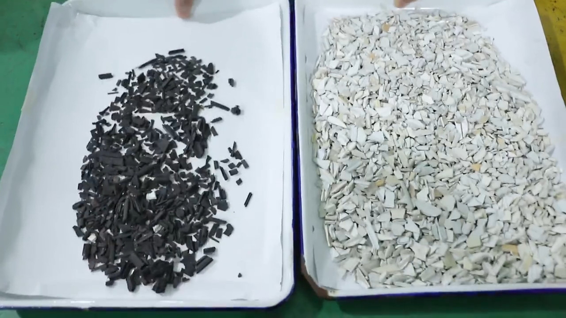 Los gránulos plásticos del Ldpe del HDPE del animal doméstico del Pvc de los Pp del PE colorean la clasificadora del color del clasificador para las escamas del animal doméstico
