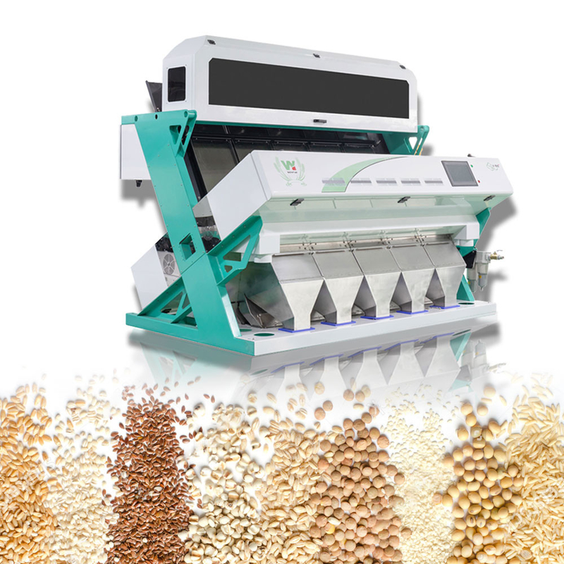 Máquina de clasificación de arroz blanco / cocido de alta capacidad 5 escaleras clasificador de color con buen precio