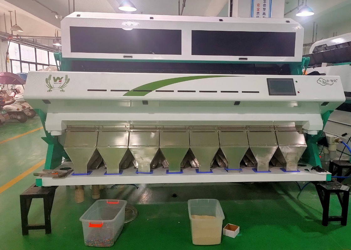 Clasificador óptico del color del CCD de las escamas plásticas del LDPE del HDPE del ABS del ANIMAL DOMÉSTICO del PVC PE de los PP inteligente