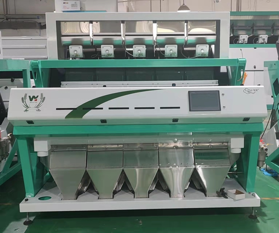 Máquina para clasificar el color de los granos de café tostados