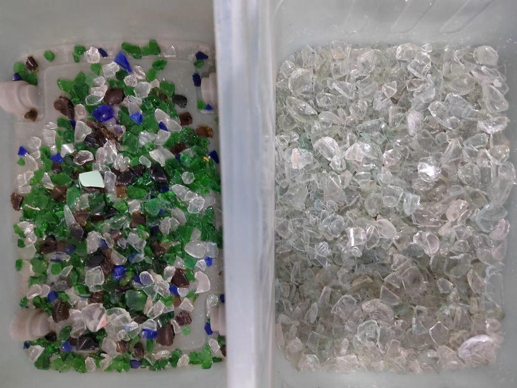 Sortador de colores de piedra de cuarzo de alta precisión, separador de colores de vidrio verde marrón inteligente con sensor Nir