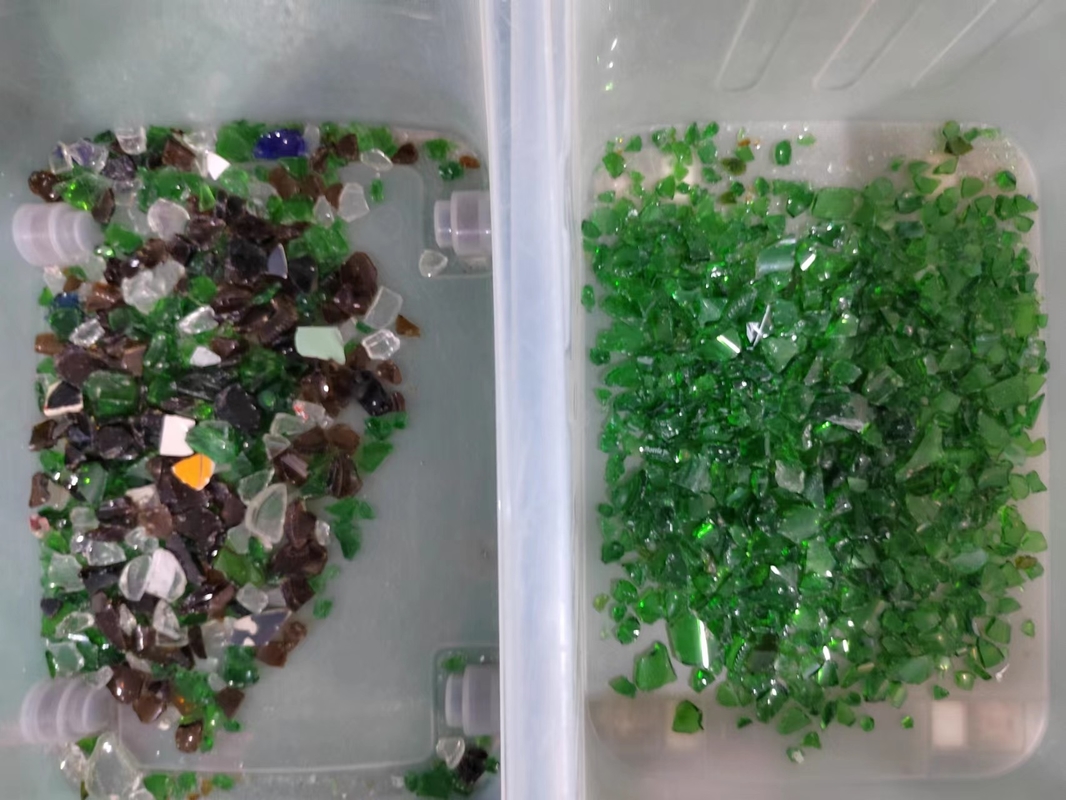Sortador de colores de piedra de cuarzo de alta precisión, separador de colores de vidrio verde marrón inteligente con sensor Nir