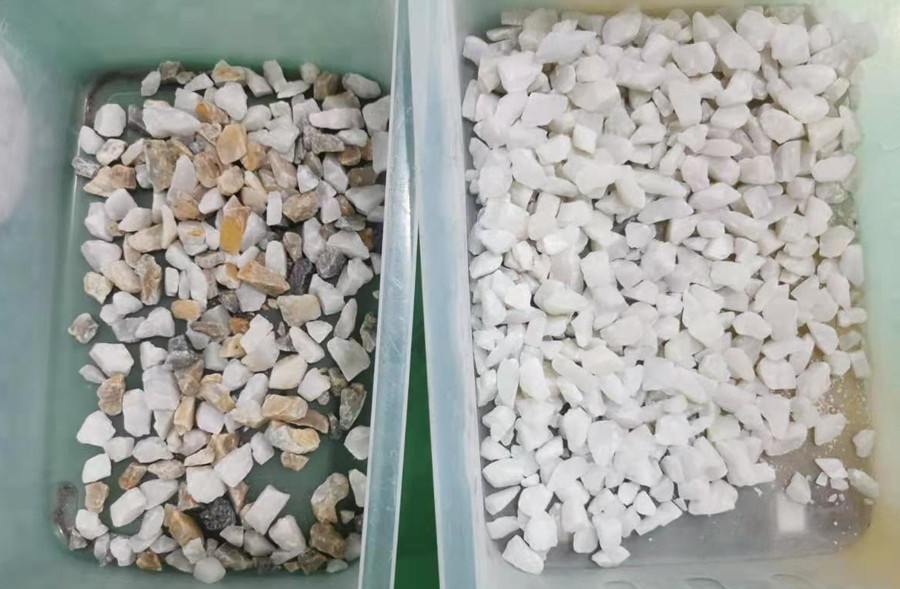 Capas ópticas de la clasificadora WENYAO de la arena del CCD dos de la sal del color mineral de cristal del CCD