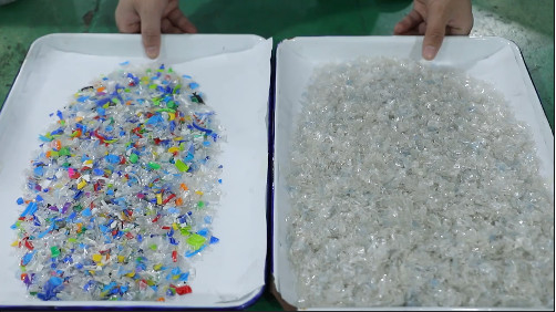 Reciclando la clasificadora PP del color plástico de la partícula ACARICIE la máquina del separador del color del PVC
