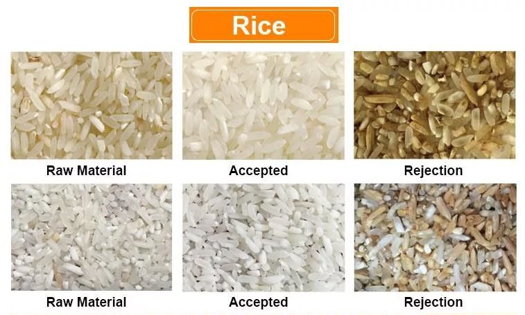 Clasificadora cocida a medias de grano largo del color de la alta exactitud de la máquina del clasificador del color del arroz