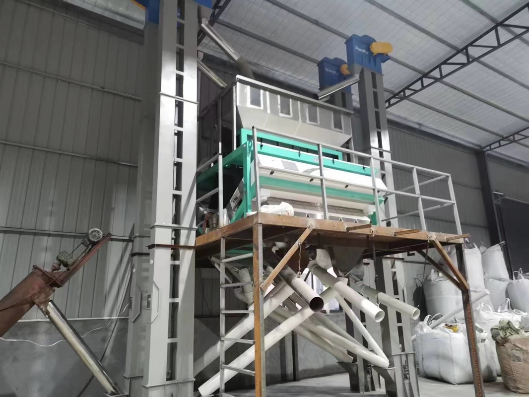 Cámara CCD 10 toneladas del arroz del color del clasificador de la máquina de clasificadora del arroz con tecnología del AI