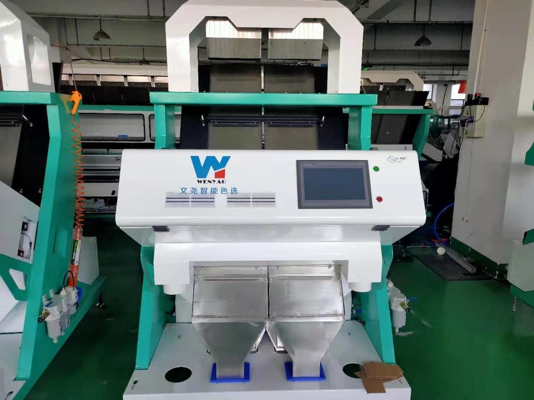 Clasificador óptico blanco de 128 de los canales de Bean Color Sorting Machine For habas de riñón