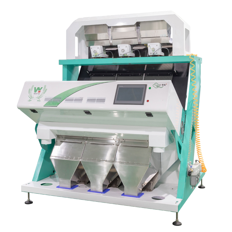 3 chute cámara óptica CCD inteligente Macadamia núcleo avellana nuez nuez cacahuete nuez máquina de clasificación de colores con CE