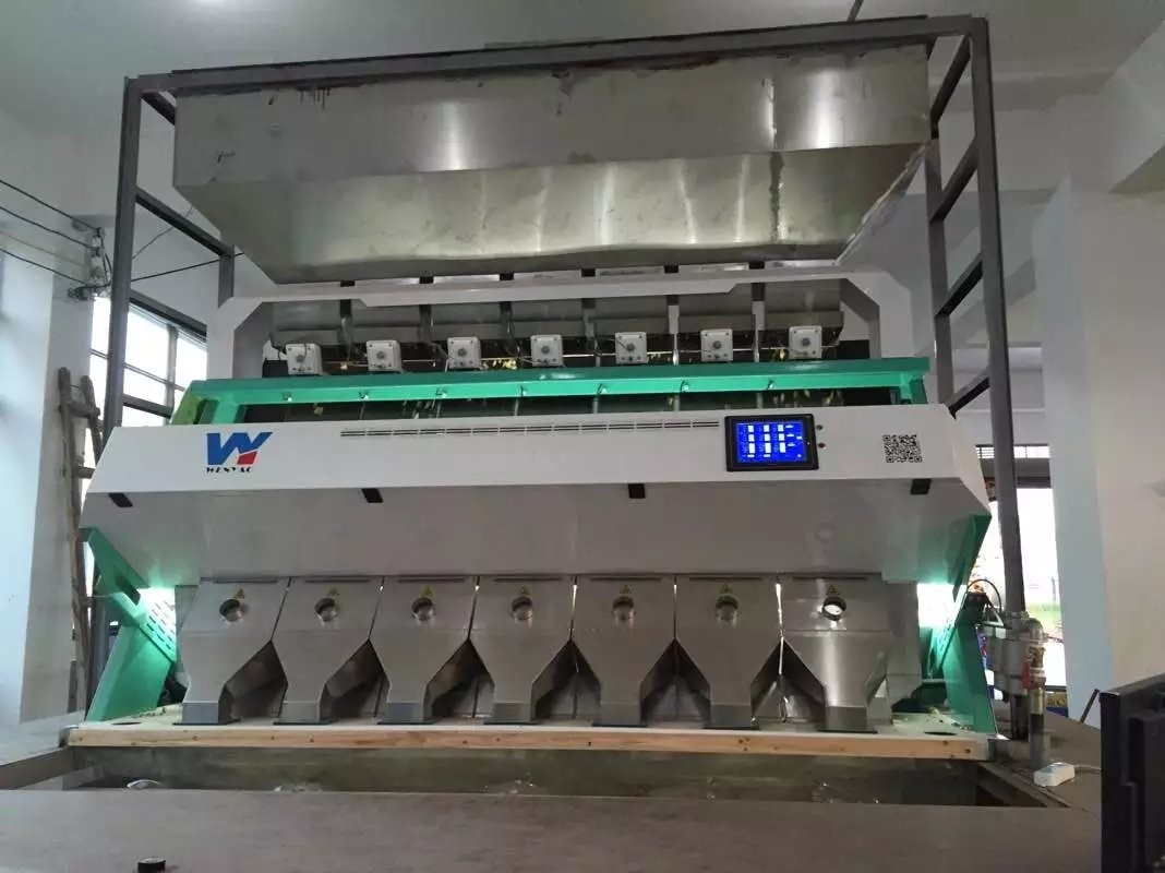 Sortador de color de arroz de alta capacidad 0,3 - 0,9 t/h 2 años Precisión de clasificación 99,5 - 99,9%