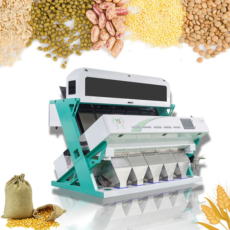 Máquina de clasificación de arroz para arroz moldeado arroz roto arroz amarillo claro arroz y micro color impurezas extranjeras