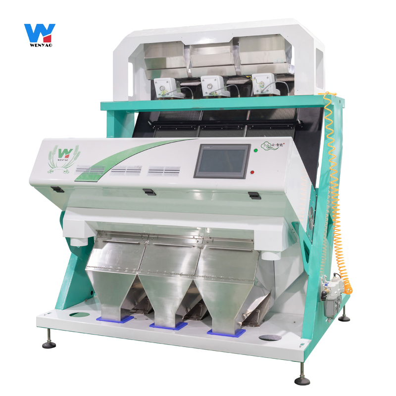 Wenyao 3 escaleras 192 canales de alta capacidad Medicago Ruthenica Semillas Máquina de clasificación de color Semillas de girasol Color Sortador