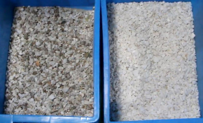 Máquina de clasificación de colores ópticos minerales para el cuarzo de feldspato de barita de kaolín