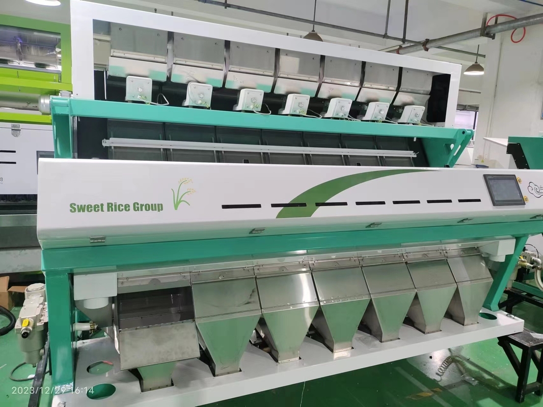 Máquina de clasificación de colores de granos ópticos de alta precisión con cámara CCD