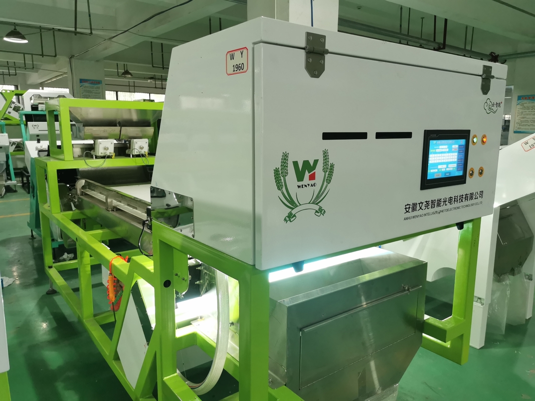 Máquina automática para clasificar el color de los granos de soja y el café