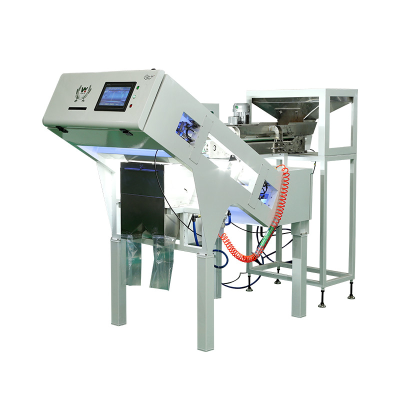 Máquina de clasificación de color de café clasificador óptico para la selección de café maduro cerezo y granos de café verde