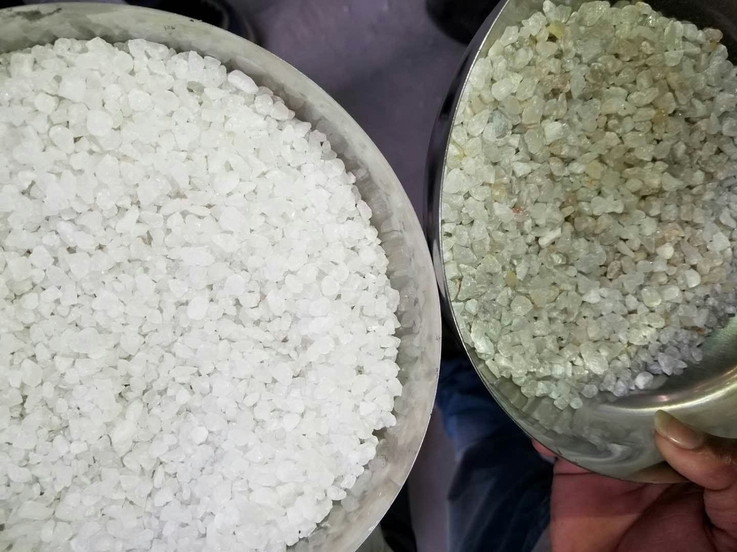 Máquina de clasificación de color de sal del Himalaya para eliminar las materias extrañas amarillas oscuras