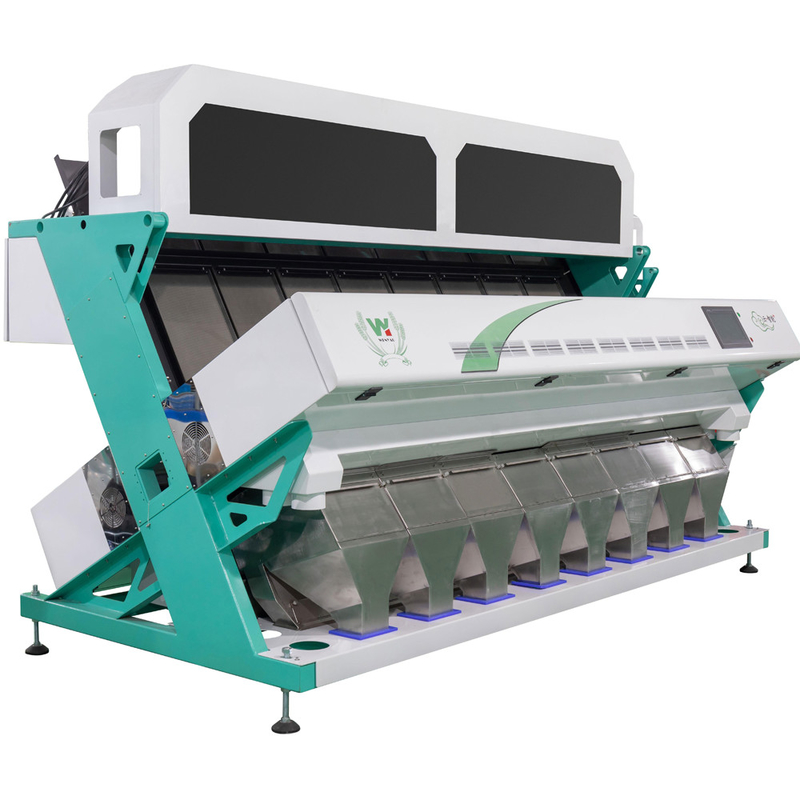 Grecia Sal clasificadora óptica de color de color completo máquina clasificadora de color CCD para la clasificación de sal marina de roca con certificación CE