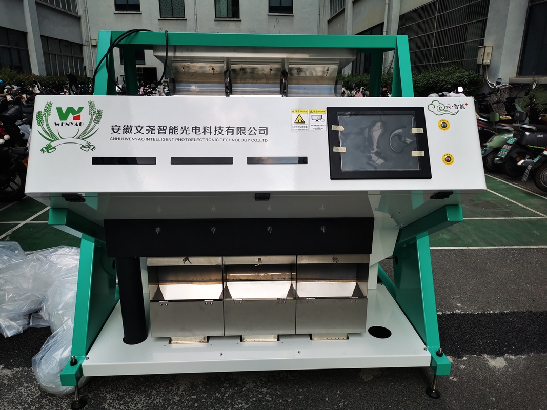 Wenyao 3 escaleras 192 canales de alta capacidad Medicago Ruthenica Semillas Máquina de clasificación de color Semillas de girasol Color Sortador