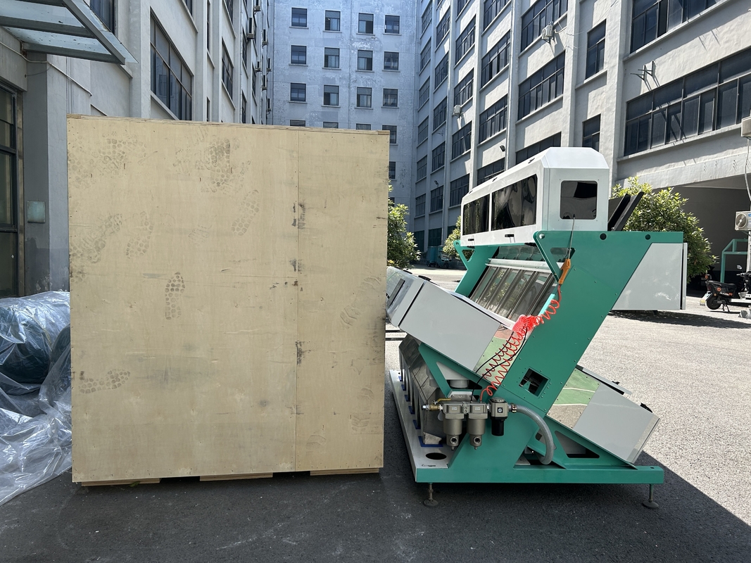 Wenyao 6 Chute Color Sorting Rice Color Sorting Machine 1500-3200 L/Min Consumo de aire