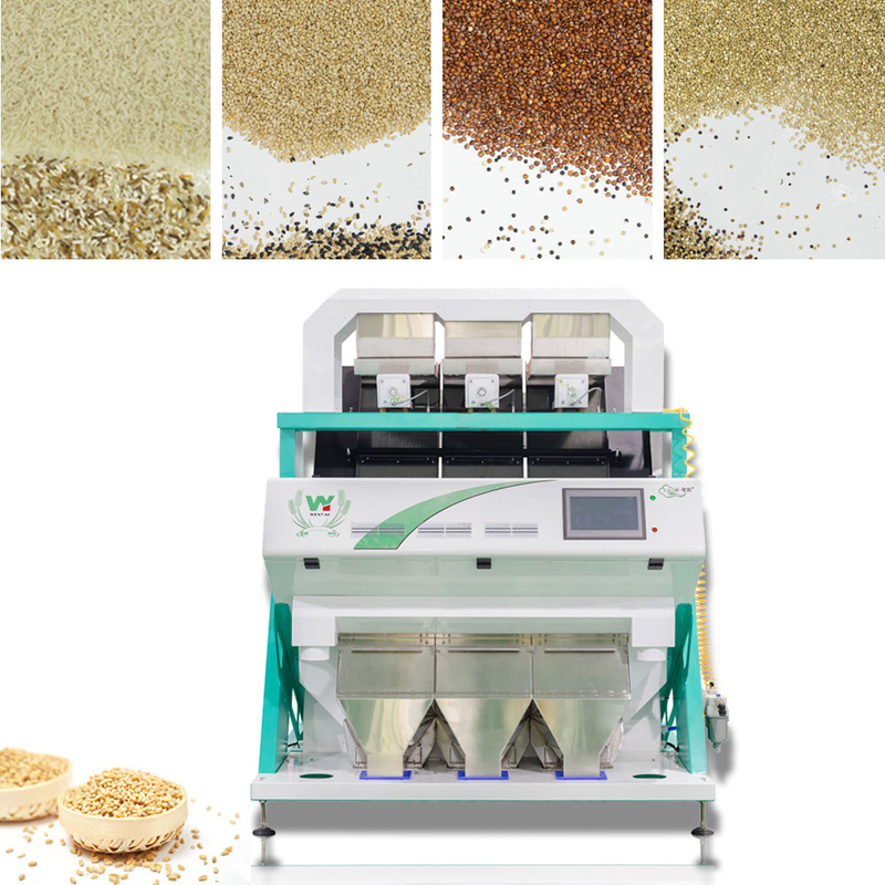 Wenyao 500-1500 kg/h Granos de café Arroz Garín Color Sortador óptico de colores de cereales