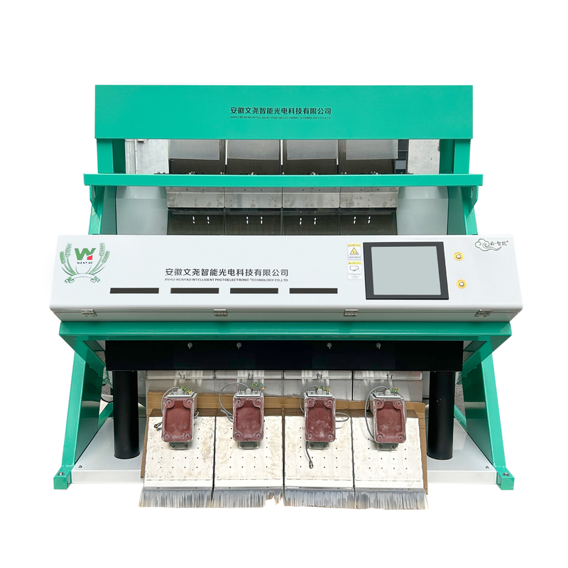 Máquina para clasificar el color de las semillas de soja y cerezo de café