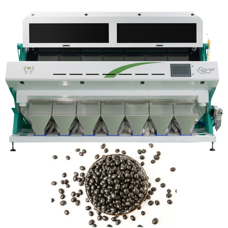 Wenyao 7 fabricante de chute máquina de selección de color de frijoles negros clasificador de color