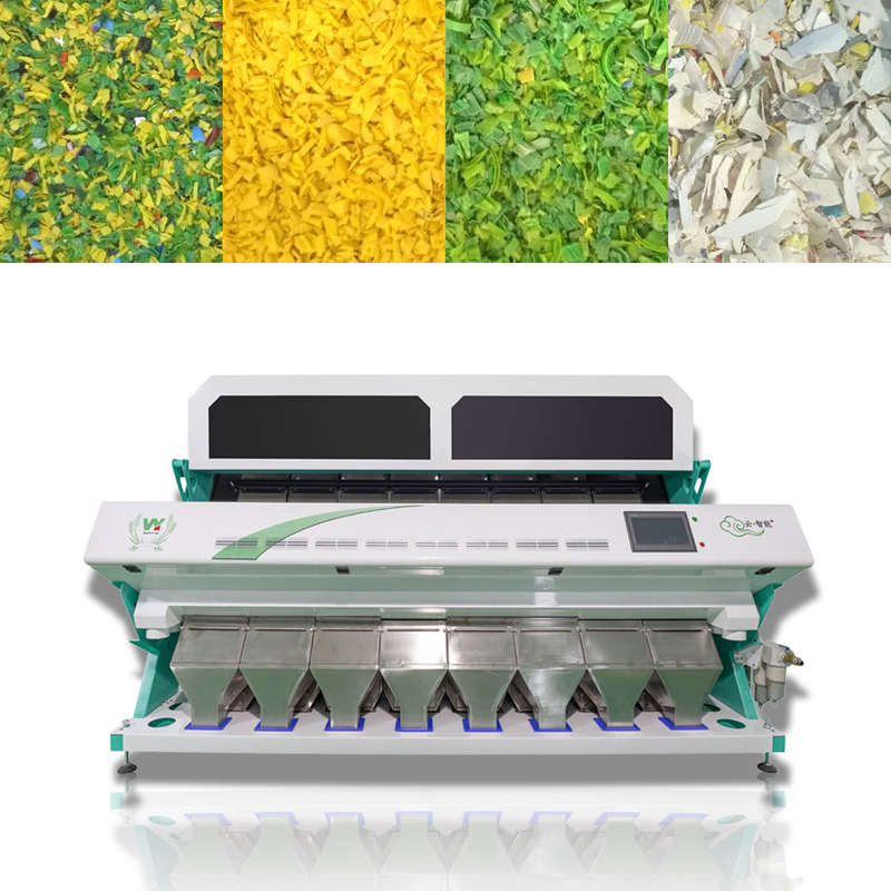 Wenyao 8 Chute Máquina de clasificación de colores de alta precisión clasificadora de colores de plástico reciclado
