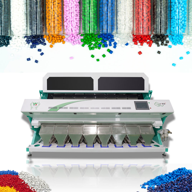 Wenyao 8 Chute Máquina de clasificación de colores de alta precisión clasificadora de colores de plástico reciclado
