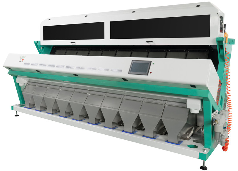 10 Máquina para clasificar el color del arroz con chute Máquina multifunción de clasificación del color del arroz con cámara CCD