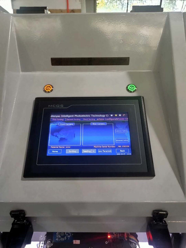 Sortador de colores de semillas de lino multifunción CCD Máquina de clasificación de colores de cámara