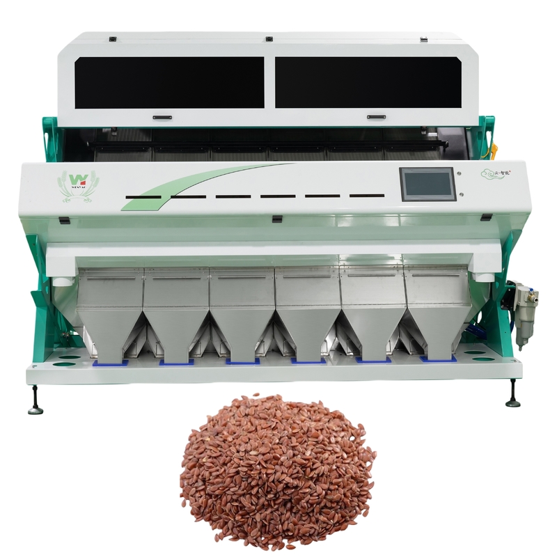 Máquina de clasificación de colores de semillas de lino con cámara CCD inteligente