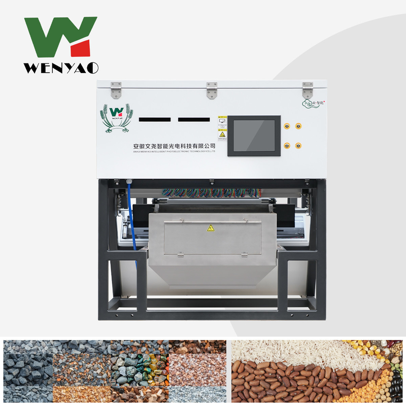 Wenyao WYB2 Cinturón de alta velocidad cámara óptica mineral mineral de vidrio clasificador de color para el procesamiento industrial