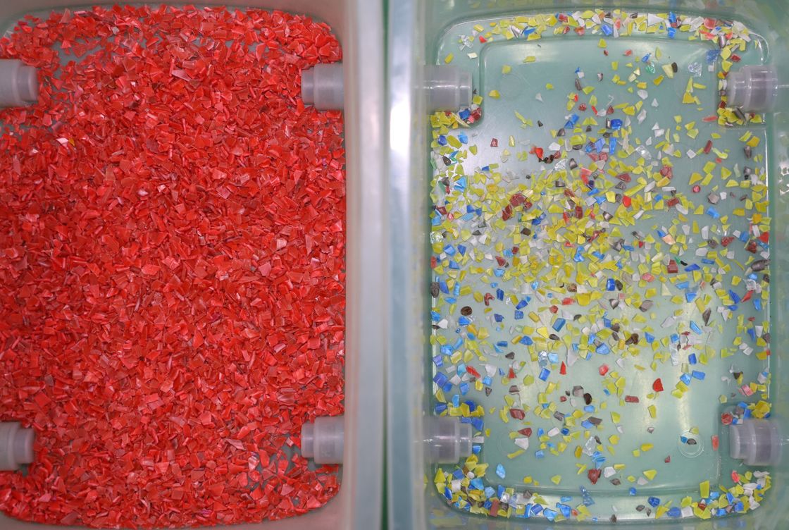 Máquina de separación de partículas de color para la industria de residuos plásticos