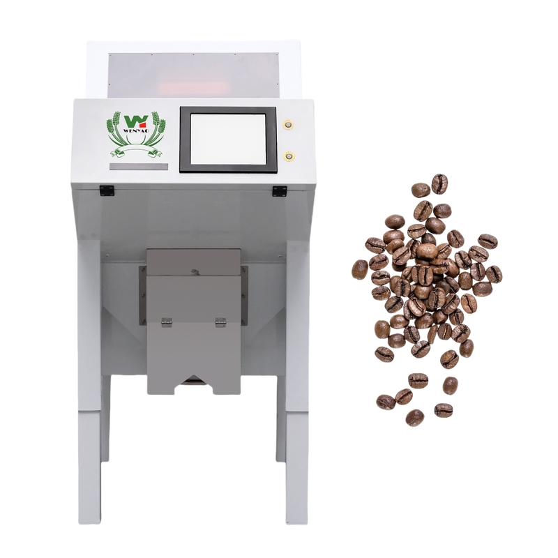 Máquina de clasificación de color de granos de café óptica de estilo chute automático Wenyao