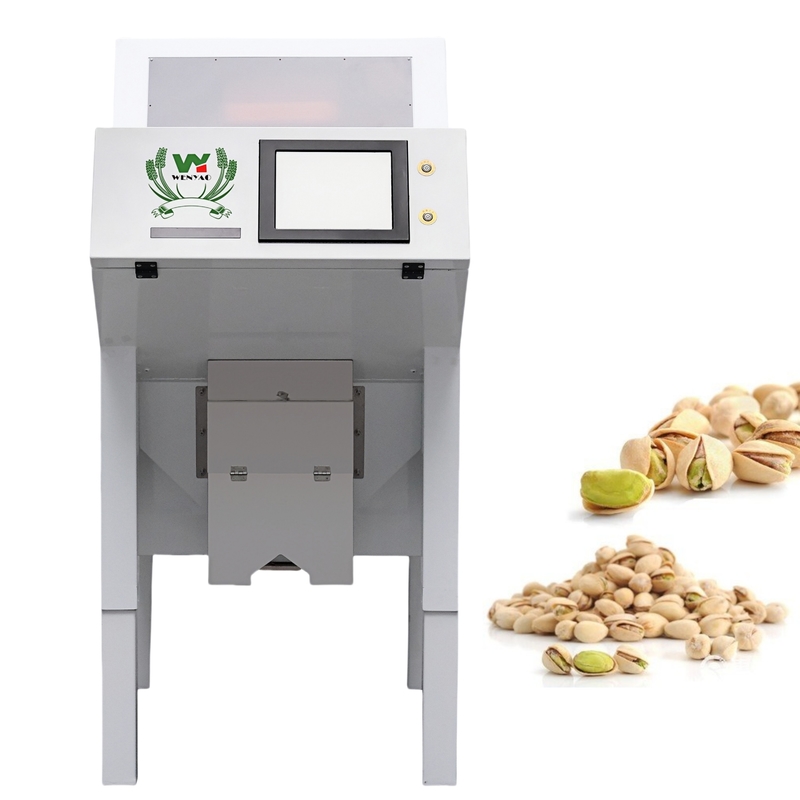 Aprendizaje de inteligencia artificial Tipo de cinturón inteligente Peanut Hazelnut Pistachio Nuts Color Sorting Machine