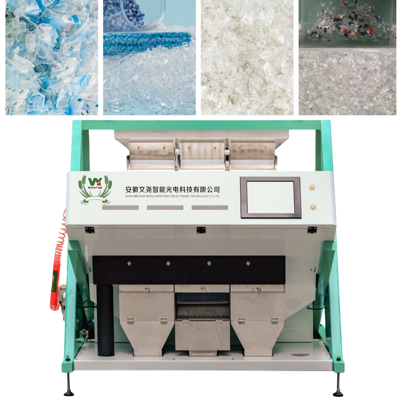 3 Fabricante de chute Venta directa de cámara CCD PET PVC PP Máquina de clasificación de colores de plástico