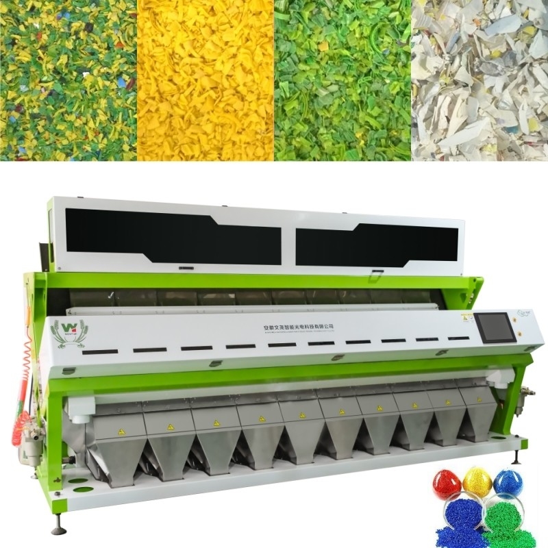Wenyao 10 Chute Máquina de clasificación de colores de plástico de PVC ABS