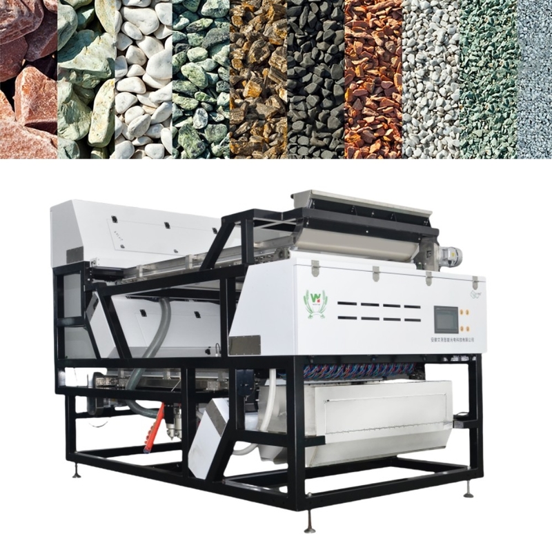 Wenyao Máquina de clasificación de colores de gran capacidad de feldspato de potasio cuarzo piedra arena 10-20 toneladas por hora máquina de clasificación de colores de rastreo
