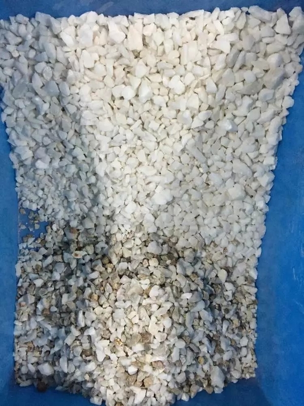 Alta Capacidad Cinturón de doble capa Wenyao Seco y húmedo de mineral de piedra de piedra máquina de clasificación de color mineral con eyector SMC 16 agujeros boquillas