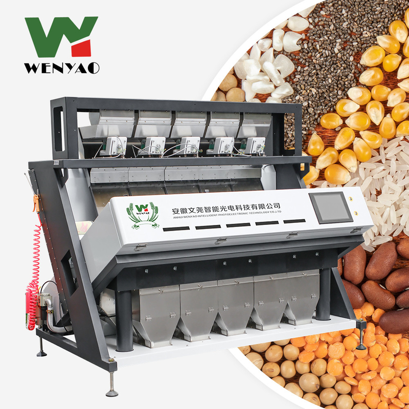 WENYAO Autolimpieza de alta velocidad para granos de arroz y granos Operaciones de clasificación Máquina de clasificación de color