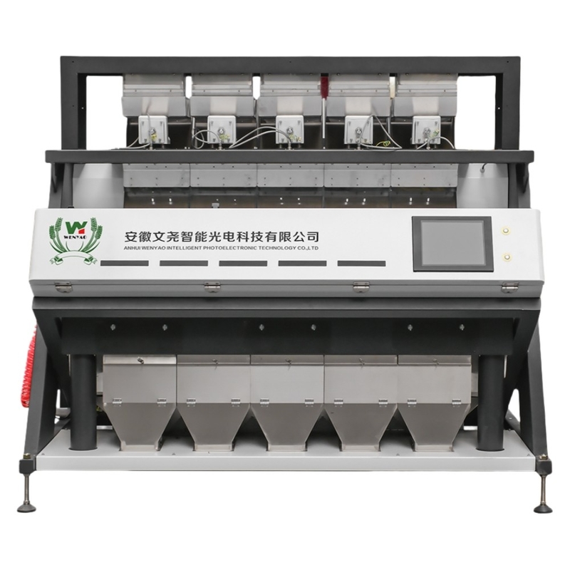 Máquina clasificadora de color para operaciones de clasificación de granos, arroz y frijoles con autolimpieza de alta velocidad