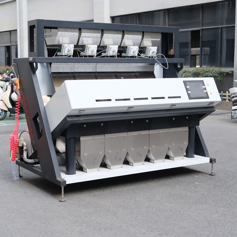 Máquina clasificadora de color para operaciones de clasificación de granos, arroz y frijoles con autolimpieza de alta velocidad