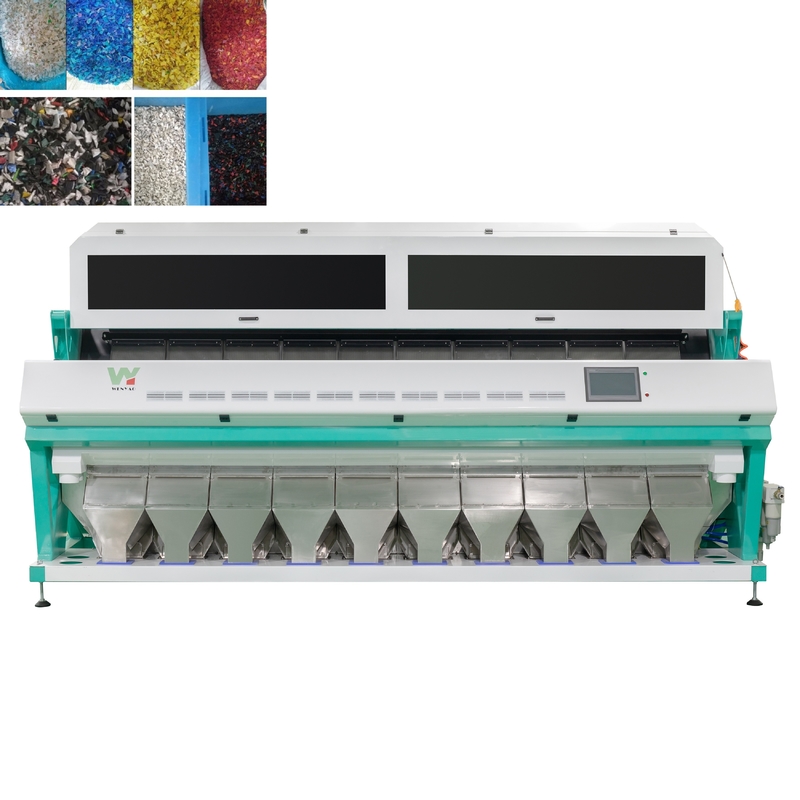 Máquina de clasificación de colores de copos de plástico negro CCD inteligente clasificador de colores Máquina de separación de colores de alta eficiencia para PVC PET
