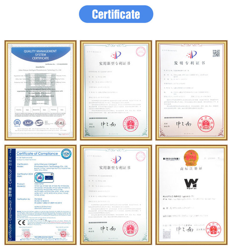 WENYAO LED Light Trigo Color Sortador de bajo consumo de energía Separador de granos