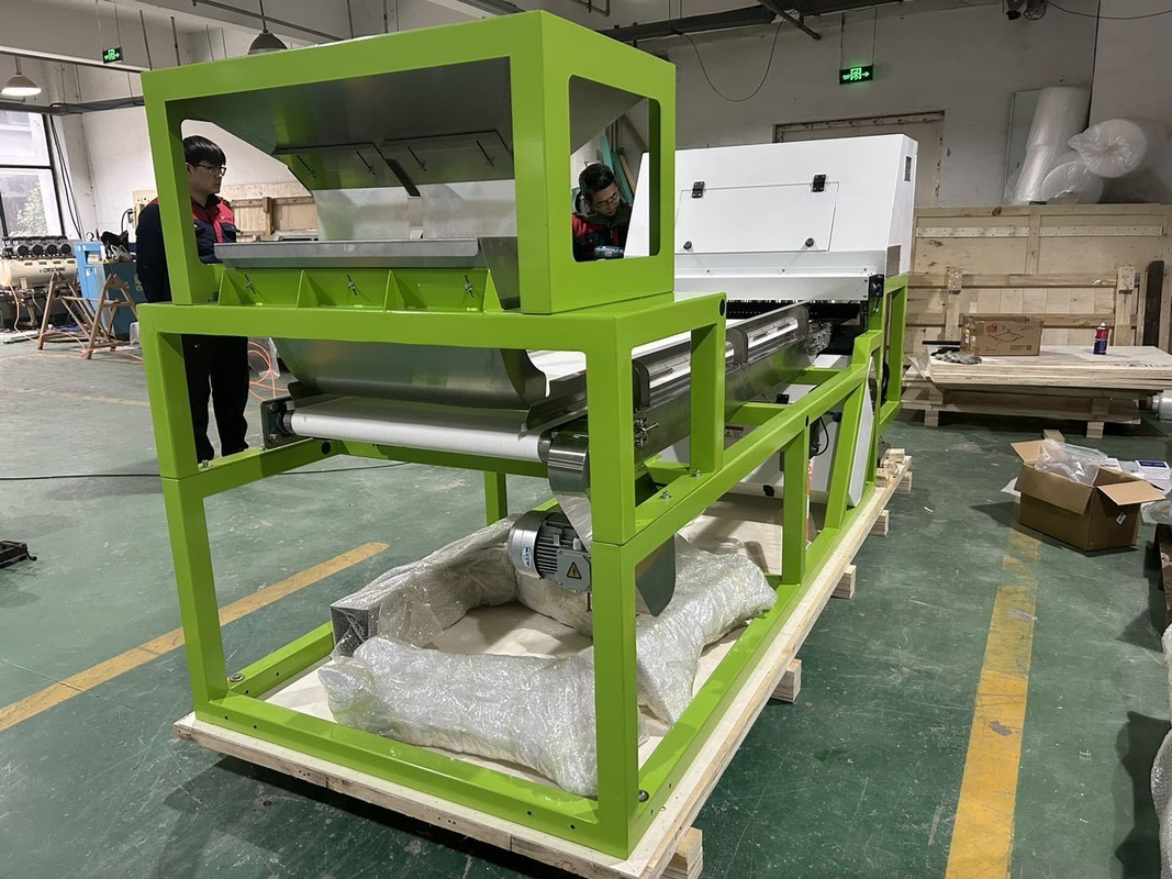 Clasificadora de color óptica de cuarzo con sensor NIR para minerales inteligentes