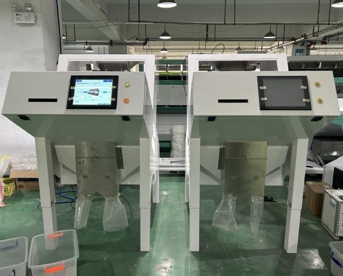 Precisión de la cámara CCD Máquina automática de clasificación de colores de nueces de macadamia